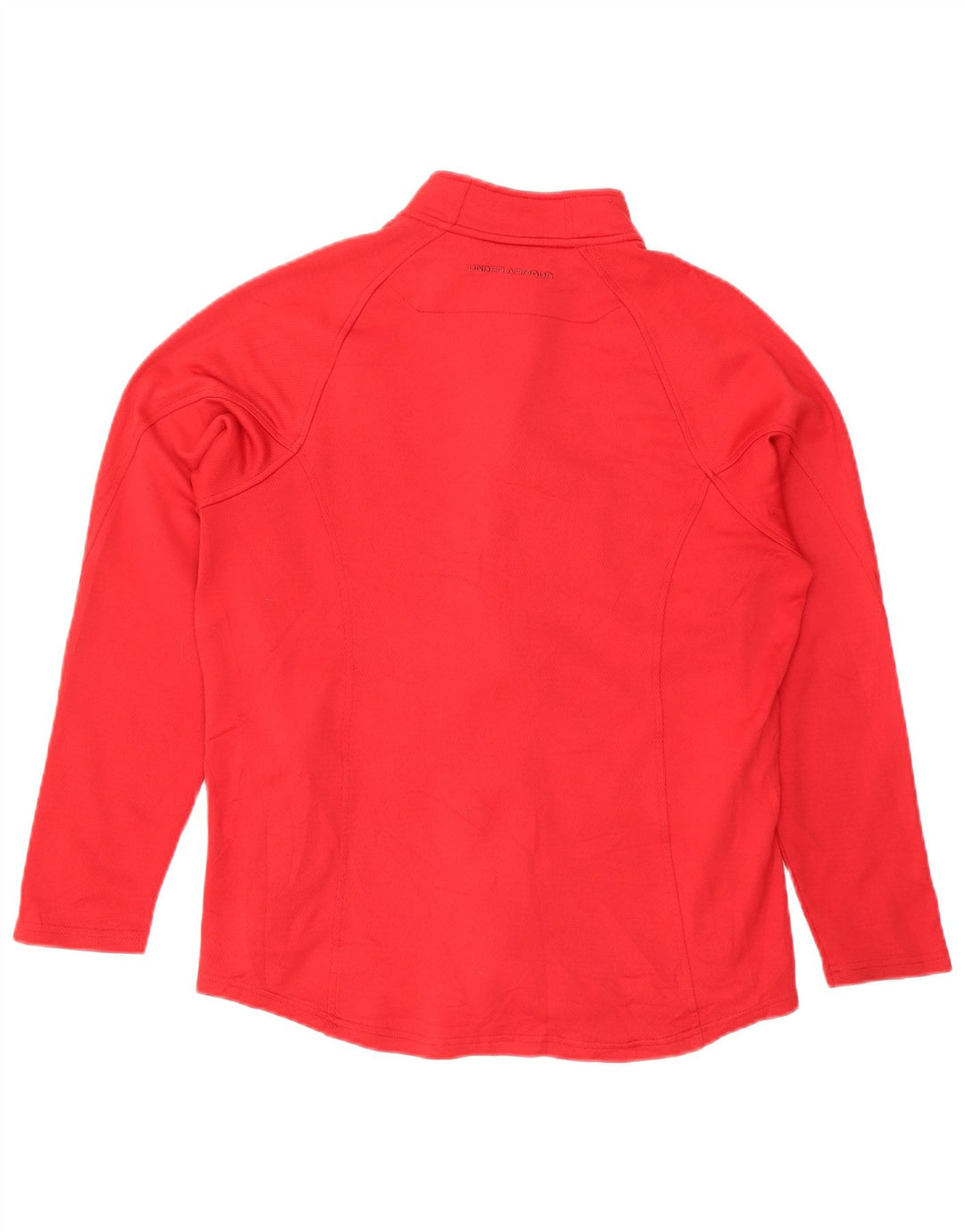 Under Armour Womens Tracksuit Top Jacket UK 16 Large Red Polyester