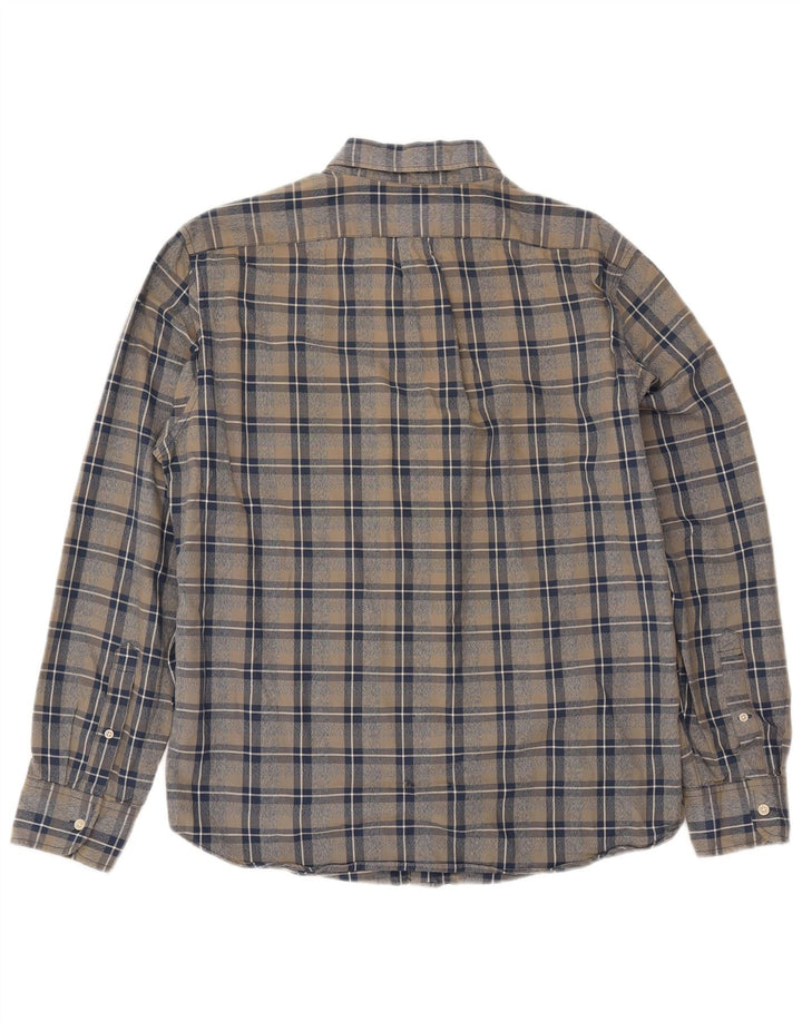 J. Crew Mens Slim Fit Shirt Large Multicoloured Check Cotton