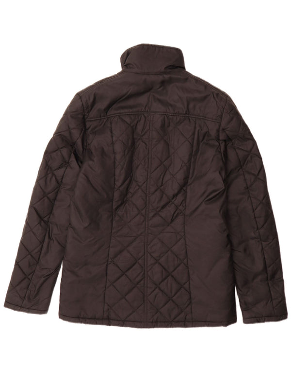 Reiss Mens Quilted Jacket UK 38 Medium Black Nylon