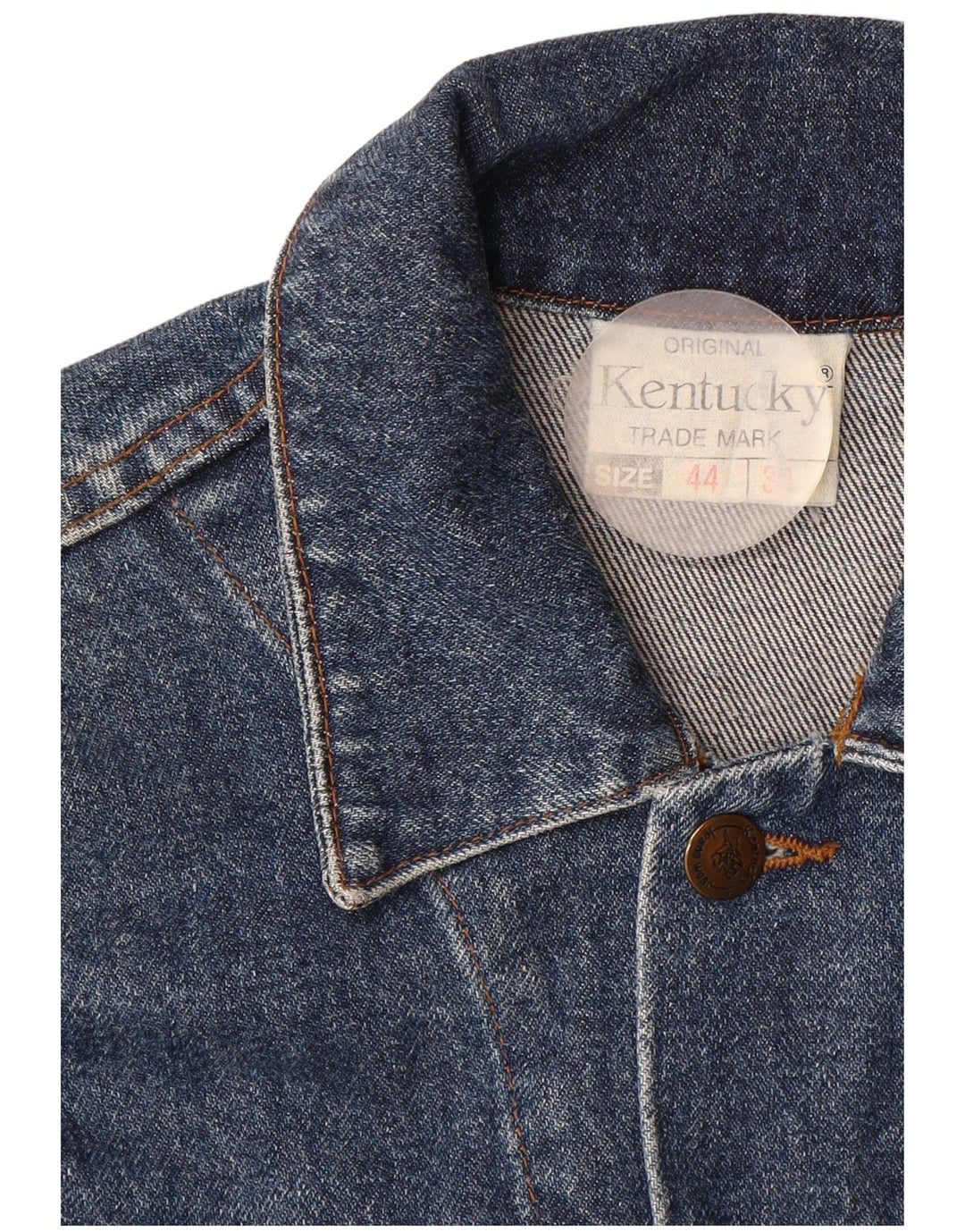 KENTUCKY Mens Denim Jacket IT 44 XS Blue Cotton