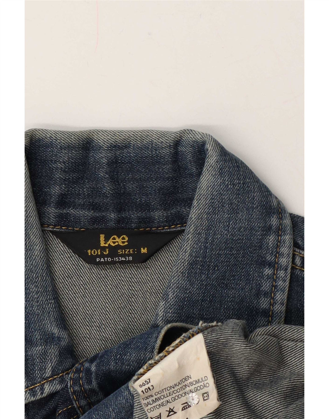 Lee Womens Denim Jacket UK 14 Medium Blue Cotton