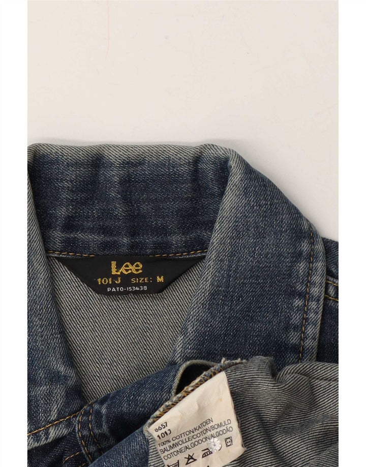 Lee Womens Denim Jacket UK 14 Medium Blue Cotton