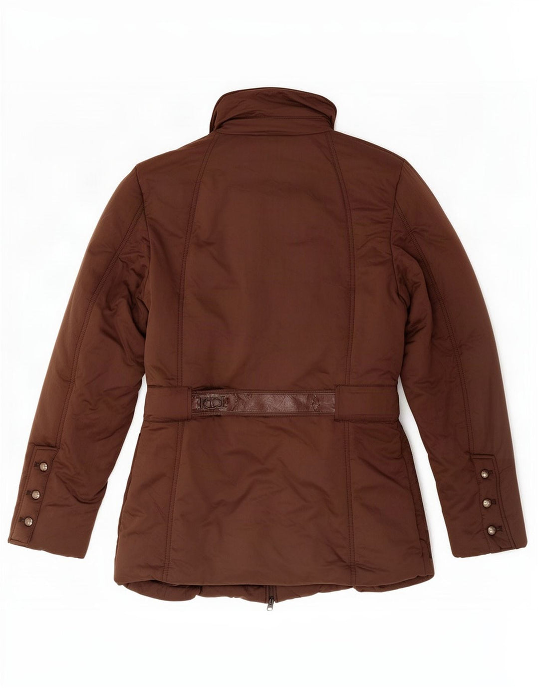 Trussardi Jeans Womens Padded Jacket IT 50 XL Brown Polyester