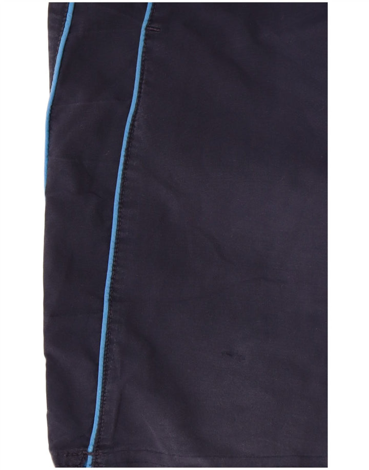 Nike Mens Sport Shorts Medium Navy Blue Striped Polyester