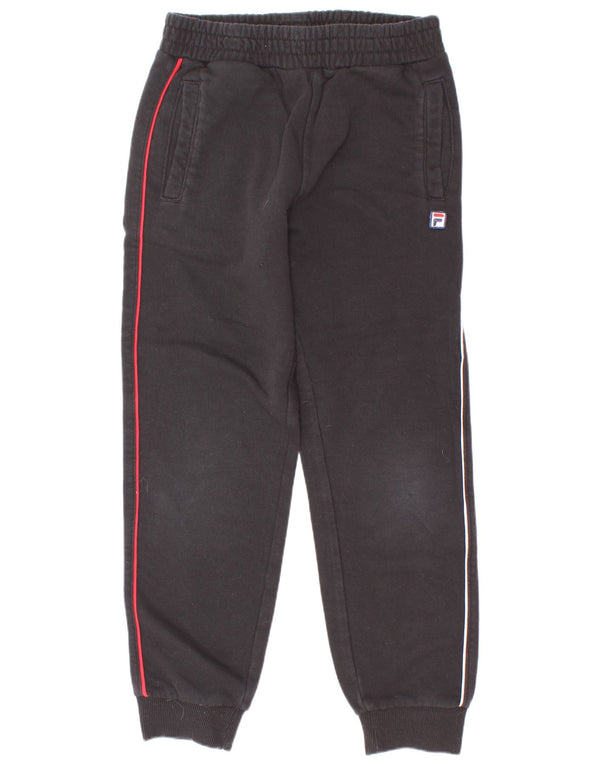 Fila Boys Tracksuit Trousers Joggers 7-8 Years Black