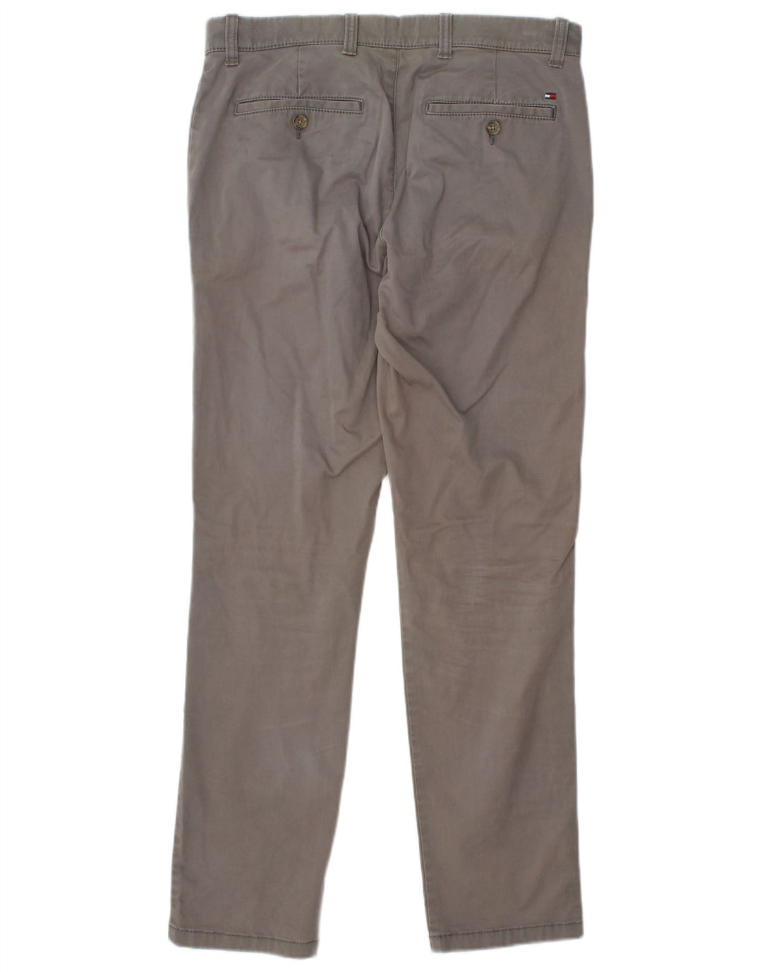 TOMMY HILFIGER Mens Etroite Slim Fit Chino Trousers W31 L32 Grey Cotton