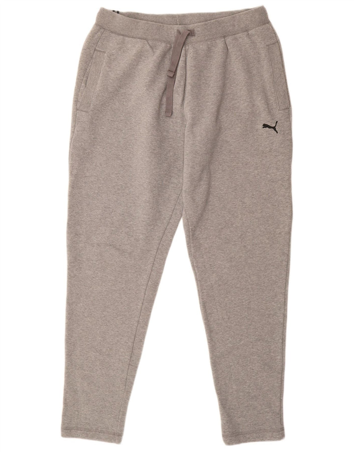 PUMA Mens Tracksuit Trousers XL Grey Cotton