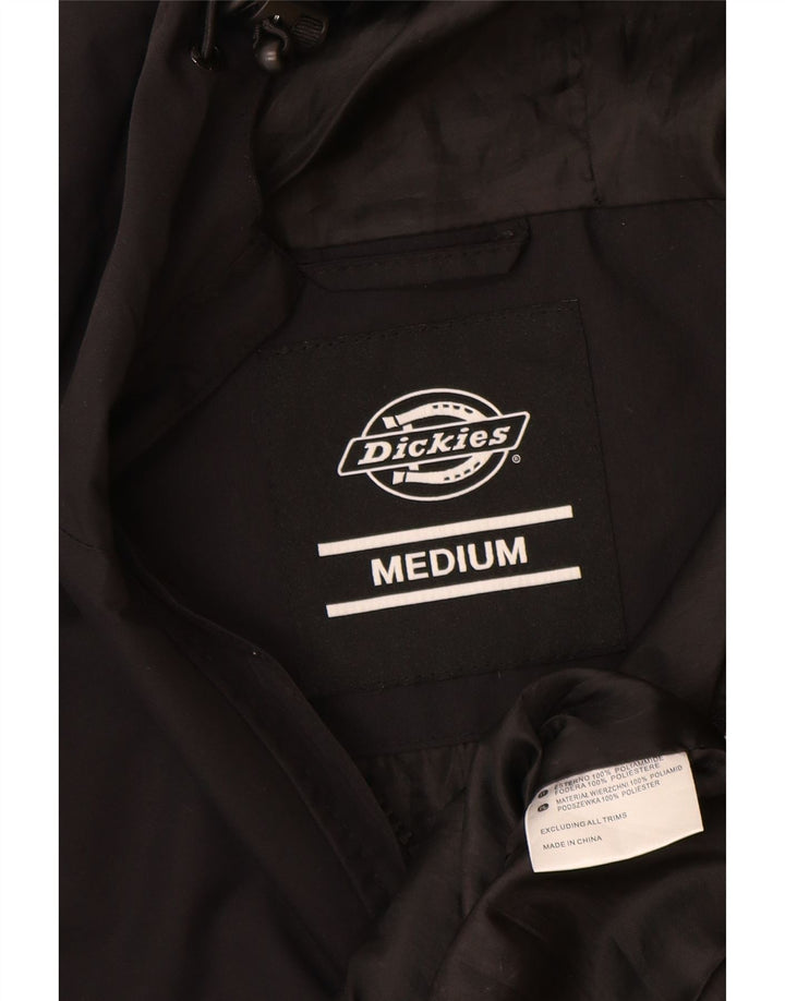Dickies Mens Hooded Anorak Jacket UK 38 Medium Black Polyamide