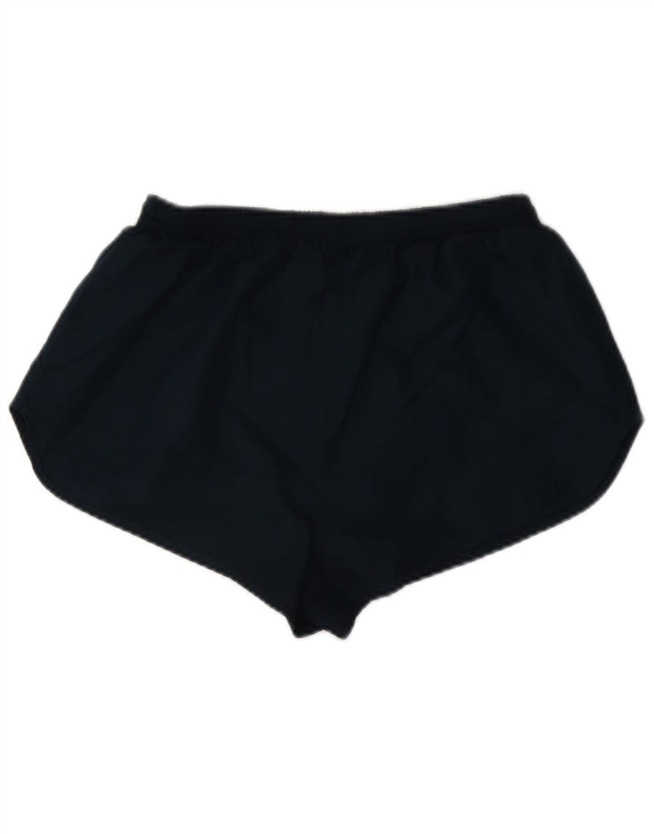 Nike Womens Sport Shorts UK 12 Medium Navy Blue Polyester