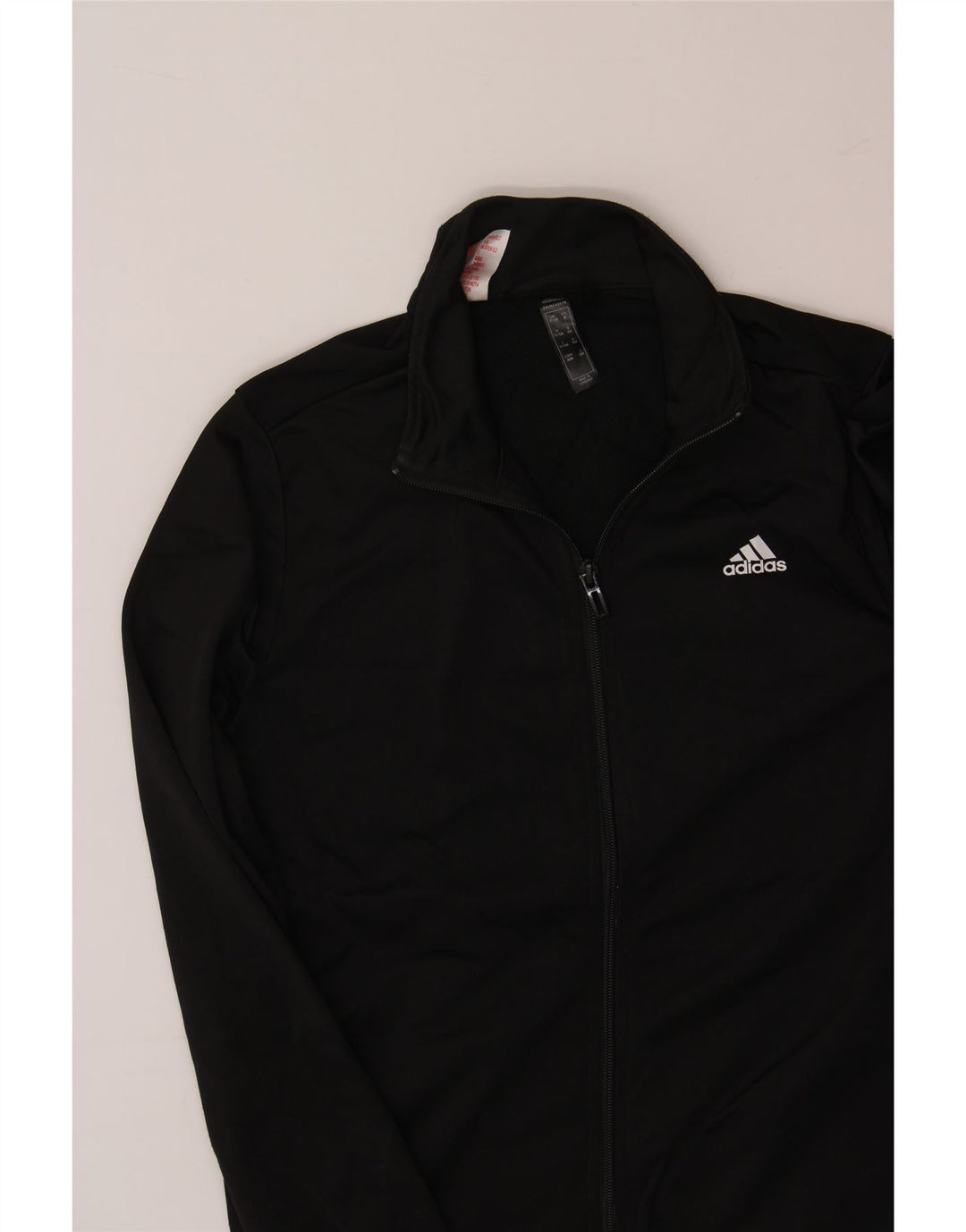 ADIDAS Boys Graphic Tracksuit Top Jacket 11-12 Years Black Polyester Vintage Adidas and Second-Hand Adidas from Messina Hembry 