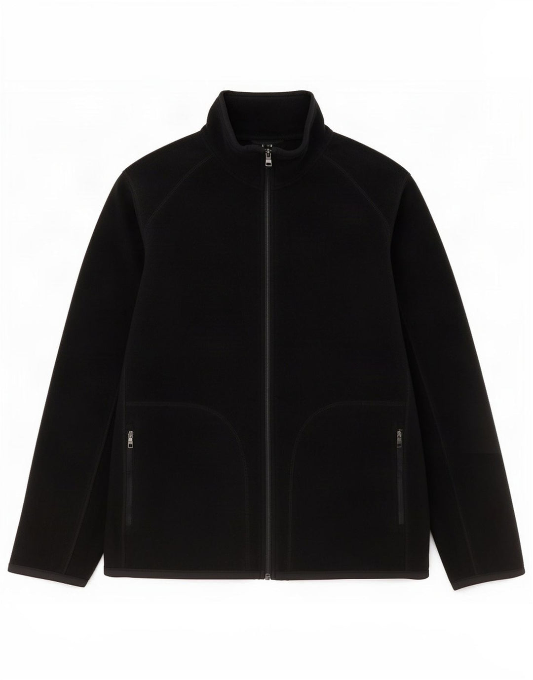 Marks & Spencer Mens Fleece Jacket UK 40 Large Black Polyester