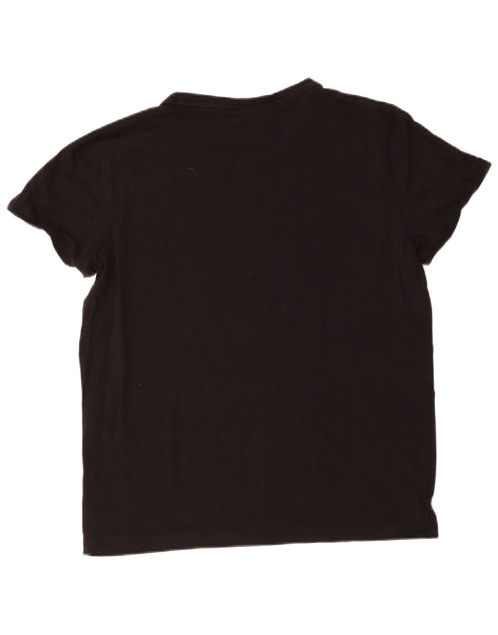 Puma Mens T-Shirt Top Large Black Cotton