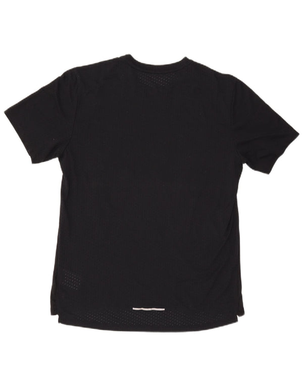 Nike Mens Dri Fit T-Shirt Top Medium Black Polyester