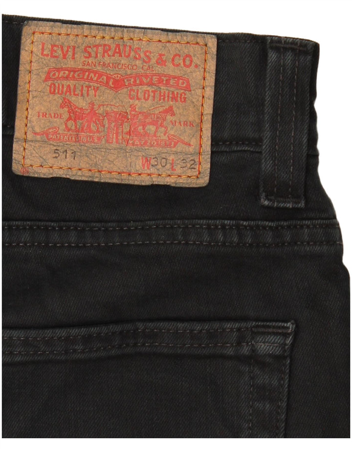 Levi's Womens 511 Slim Jeans W30 L32 Black