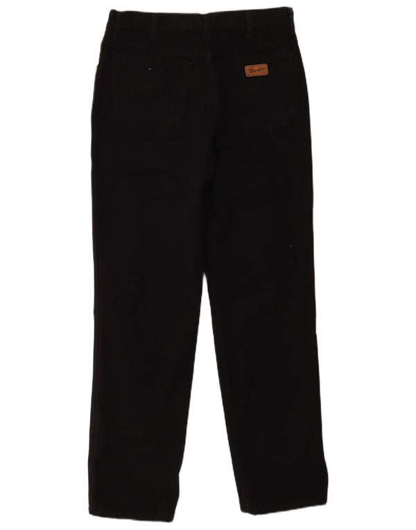 Wrangler Mens Ohio Straight Casual Trousers W34 L32 Black Cotton