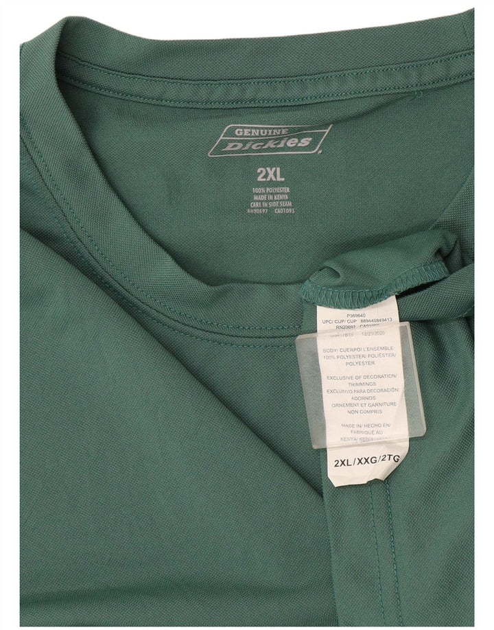 Dickies Mens T-Shirt Top 2XL Green Polyester