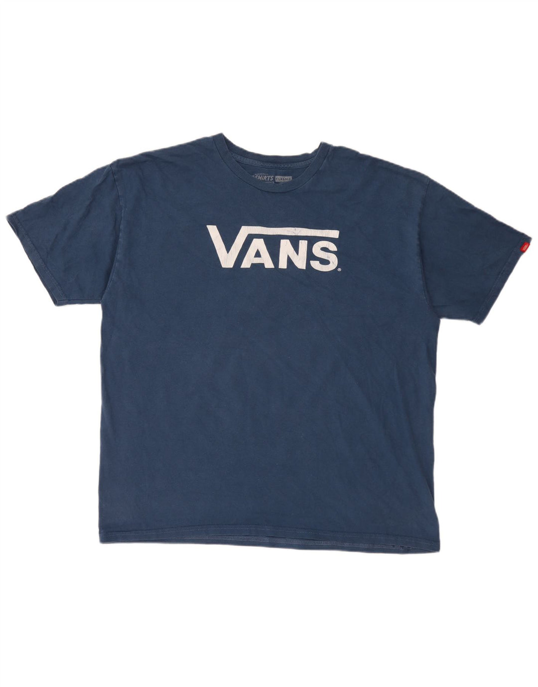Vans Mens Graphic T-Shirt Top XL Blue Cotton