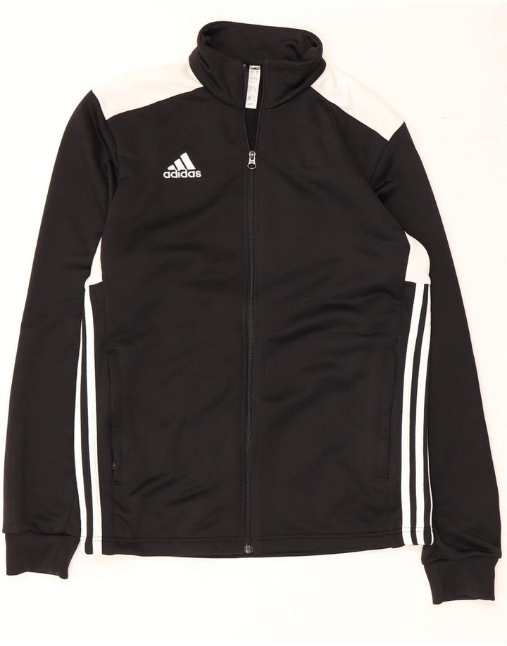 Adidas Mens Tracksuit Top Jacket Medium Black Colourblock Polyester