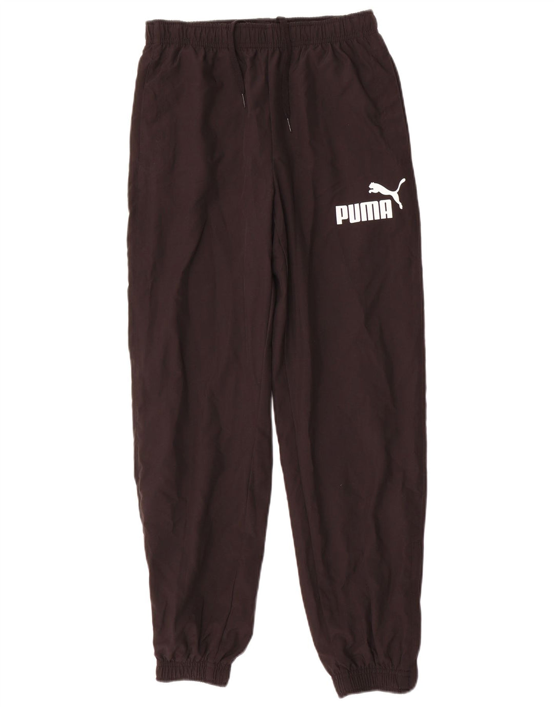 PUMA Boys Graphic Tracksuit Trousers Joggers 13-14 Years Black Polyester