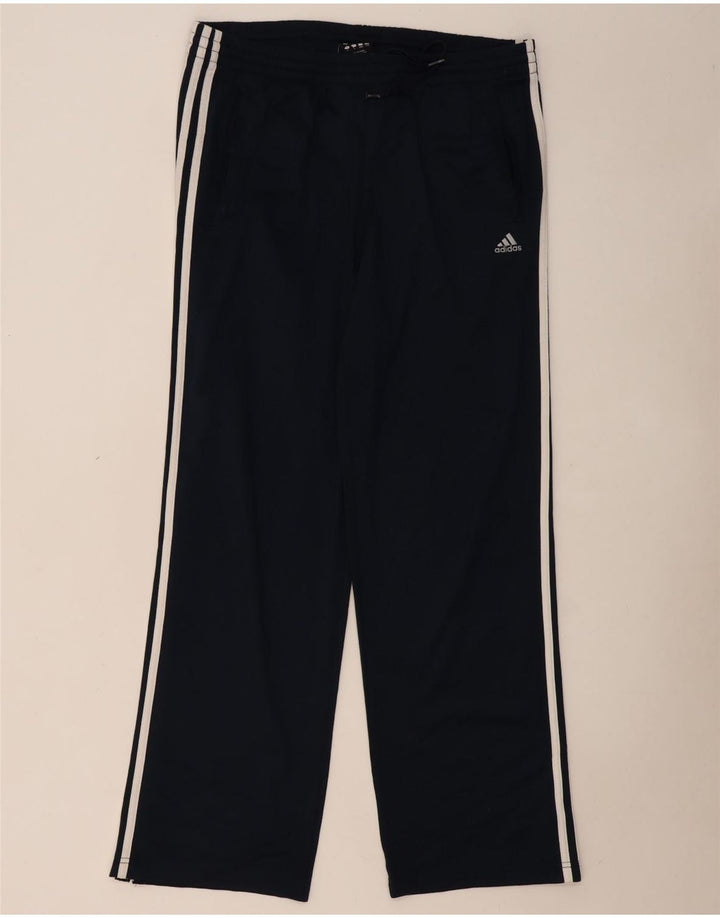 ADIDAS Mens Clima 365 Tracksuit Trousers Large Navy Blue Polyester