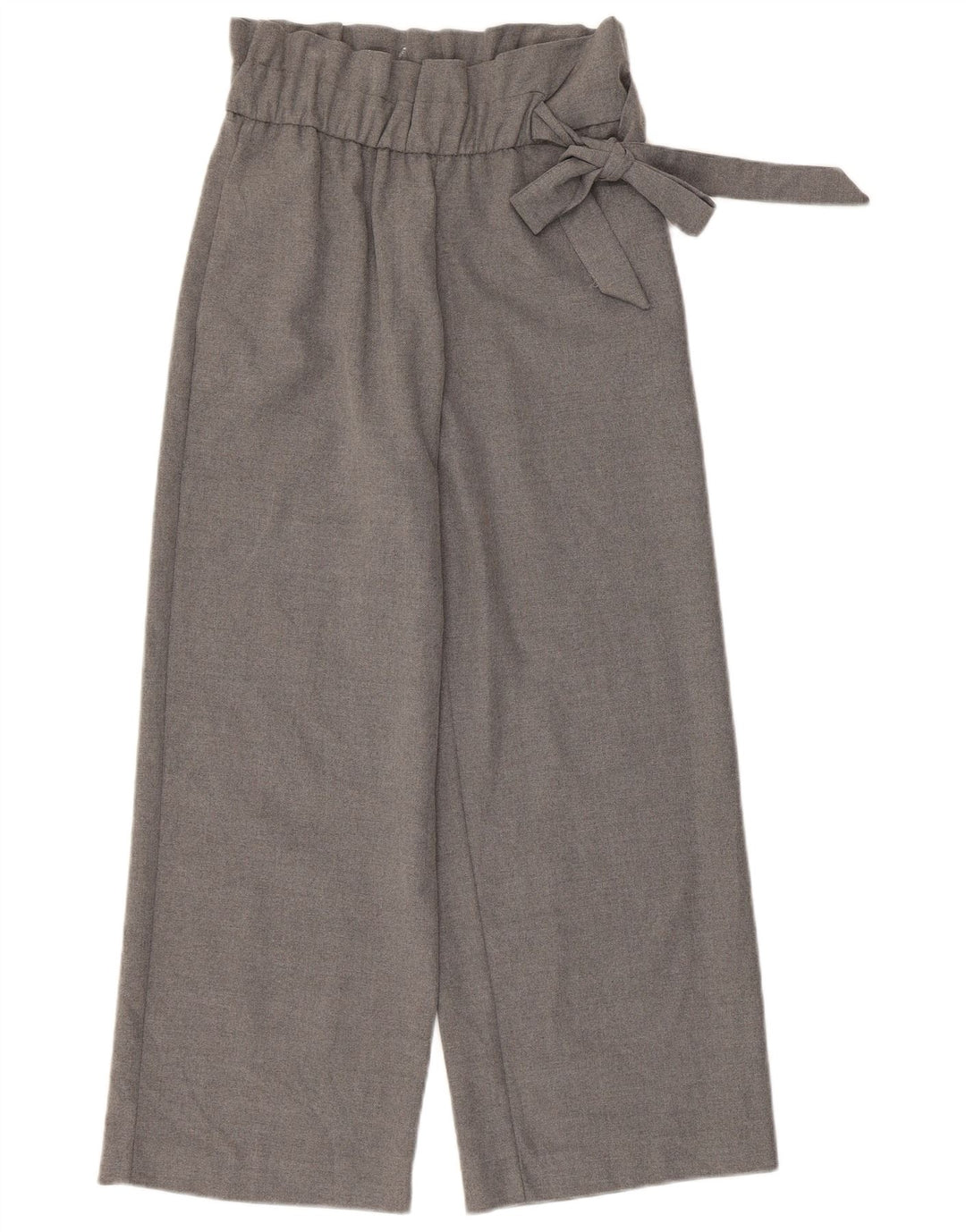 Zara Womens Cropped Trousers Small W26 L24 Grey Polyester