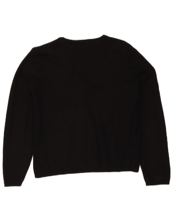 Marks & Spencer Womens Cardigan Sweater UK 14 Medium Black Viscose