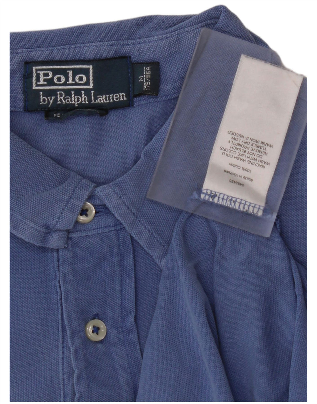 POLO RALPH LAUREN Mens Polo Shirt Medium Blue Cotton