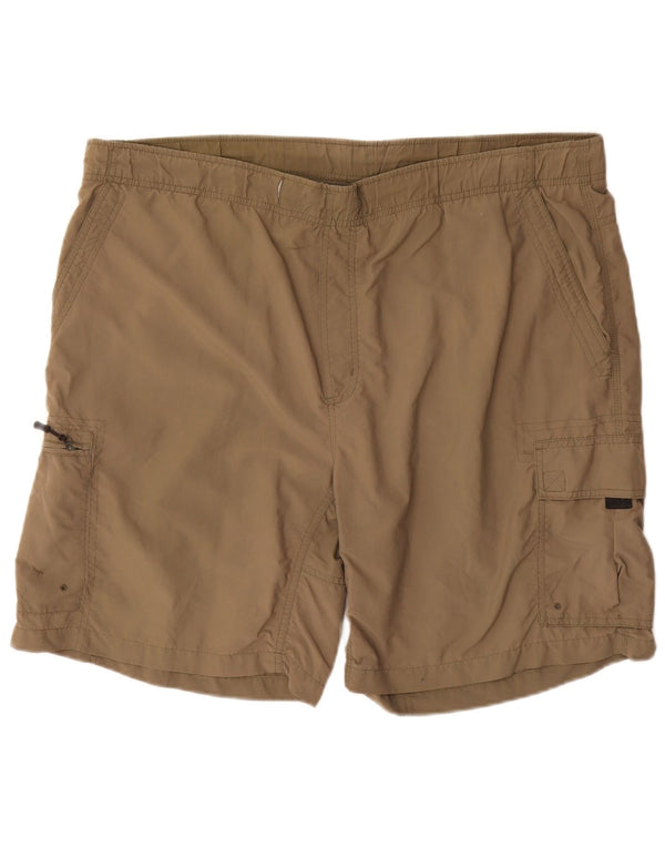 Columbia Mens Cargo Shorts XL W40  Beige Polyester