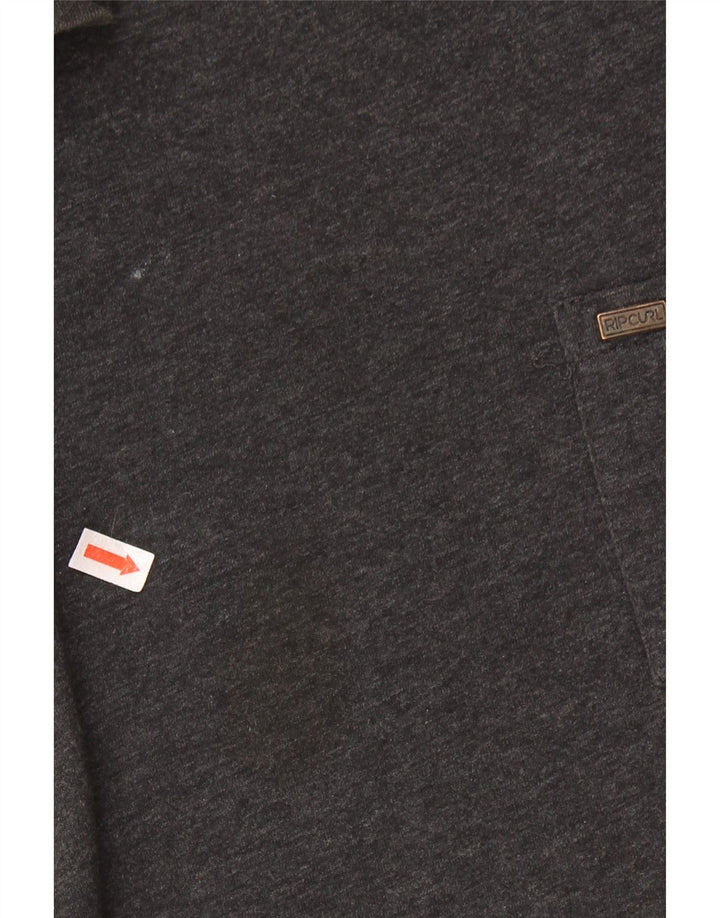 RIP CURL Mens Standard Fit T-Shirt Top Large Grey Cotton