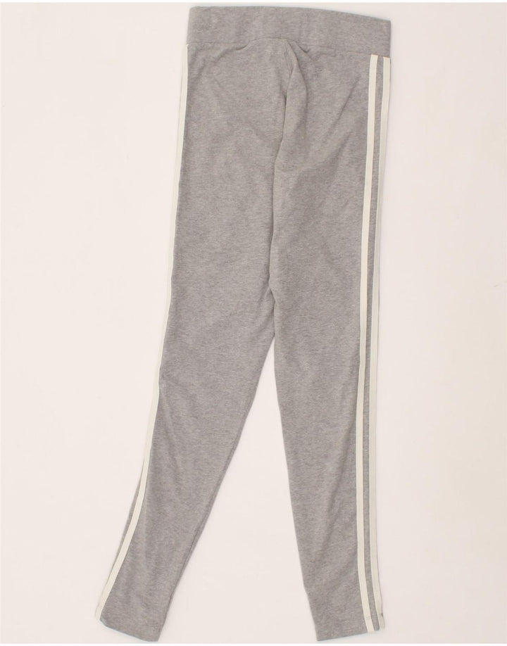 ADIDAS Womens Leggings UK 8 Small Grey Cotton Vintage Adidas and Second-Hand Adidas from Messina Hembry 