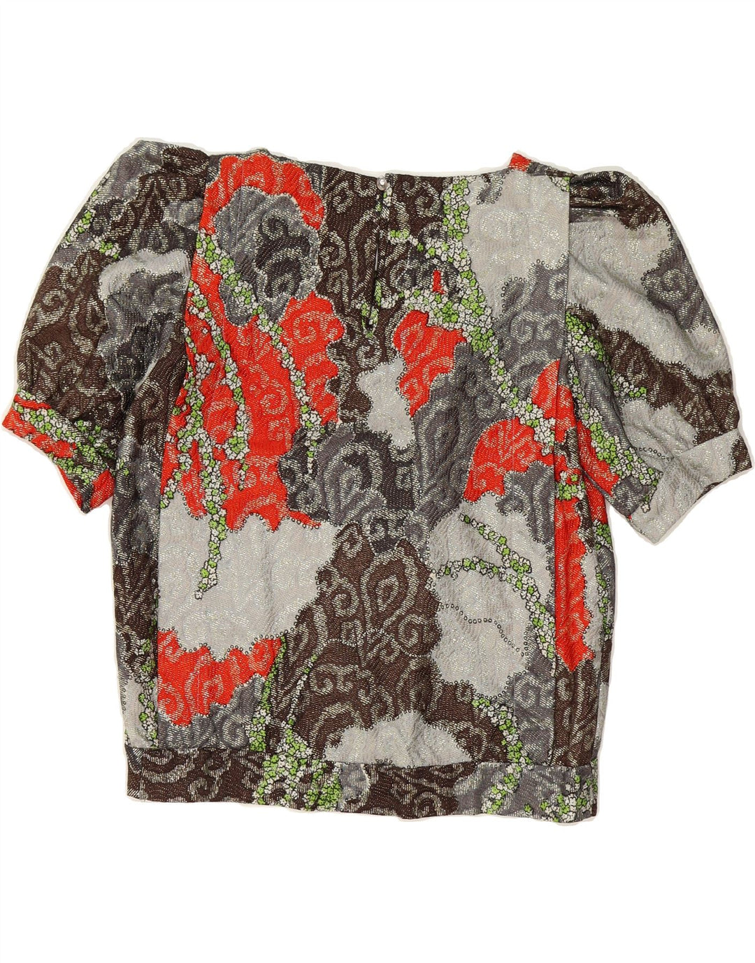 VINTAGE Womens Blouse Top UK 14 Medium Multicoloured Floral Vintage Vintage and Second-Hand Vintage from Messina Hembry 