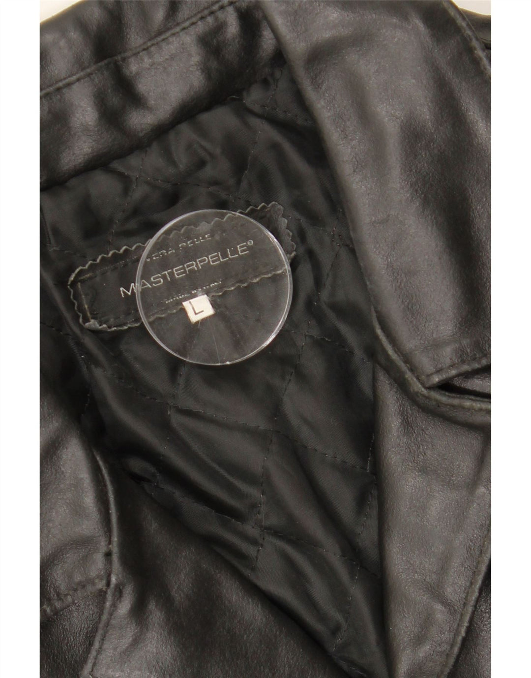 MASTERPELLE Mens Leather Jacket UK 40 Large Black Leather Vintage Masterpelle and Second-Hand Masterpelle from Messina Hembry 