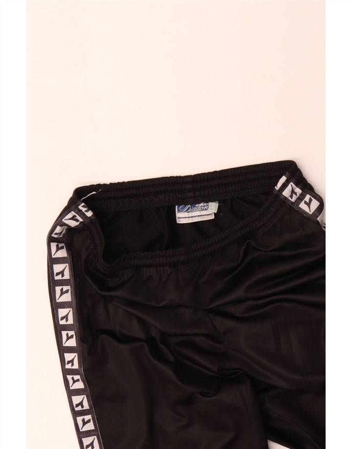 DIADORA Womens Oversized Graphic Full Tracksuit UK 10 Small Black