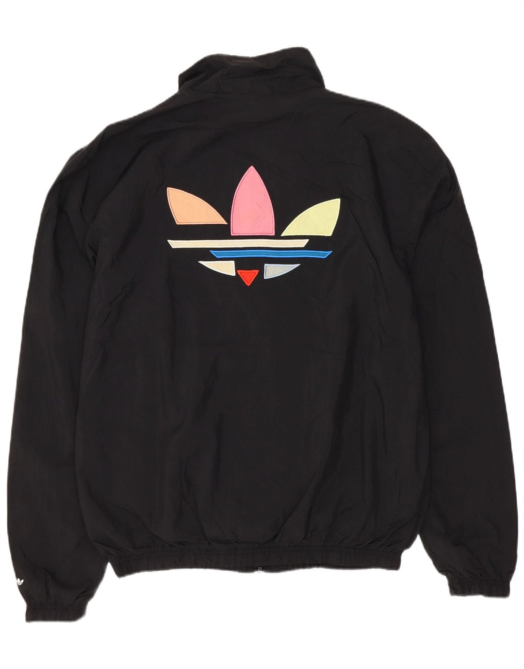 Adidas Mens Graphic Tracksuit Top Jacket XS Black Polyamide