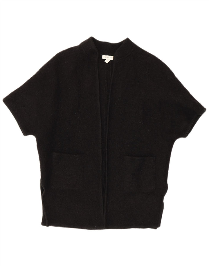 MONSOON Womens Short Sleeve Cardigan Sweater UK 14 Medium Black Wool Vintage Monsoon and Second-Hand Monsoon from Messina Hembry 