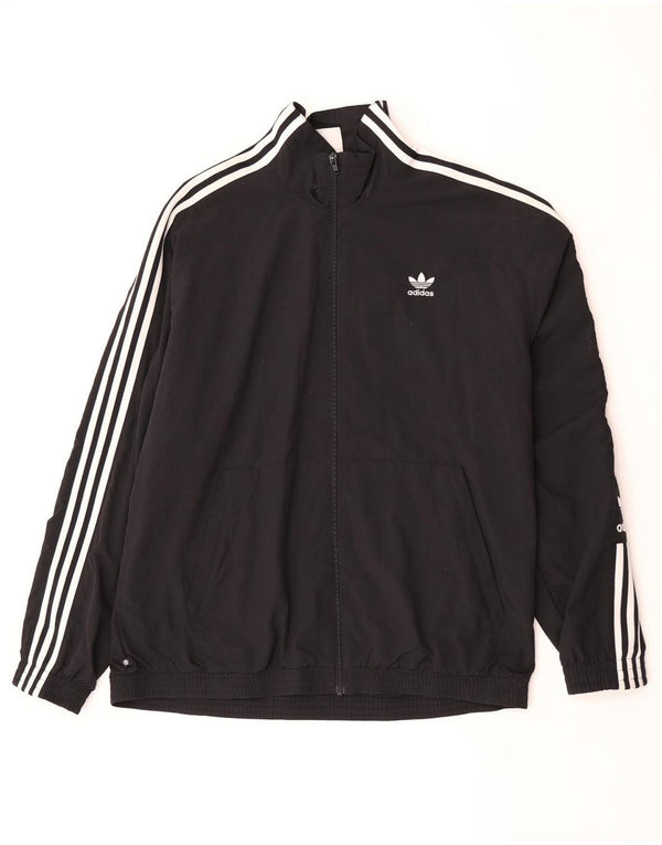 Adidas Mens Tracksuit Top Jacket 3XL Black Polyamide