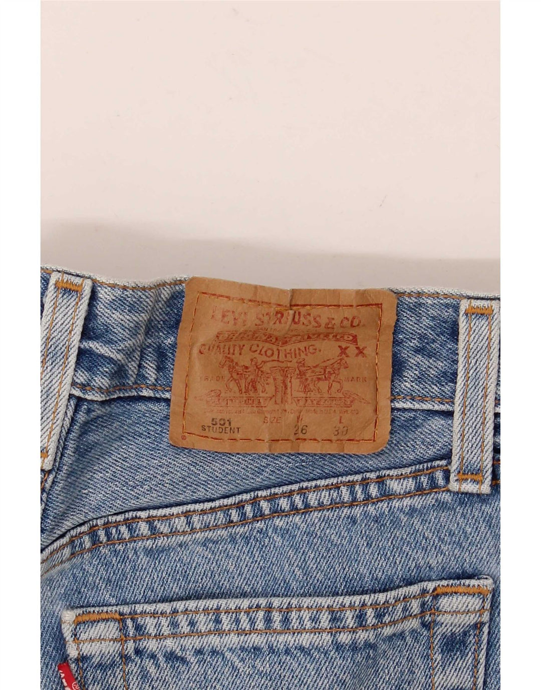 Levi's Womens 501 Denim Shorts W26 Small Blue
