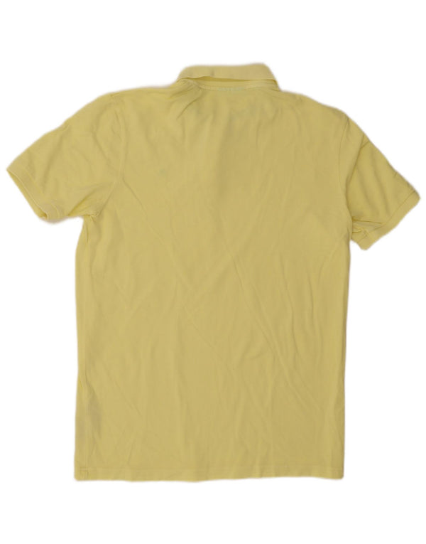 Scotch & Soda Mens Polo Shirt Medium Yellow Cotton