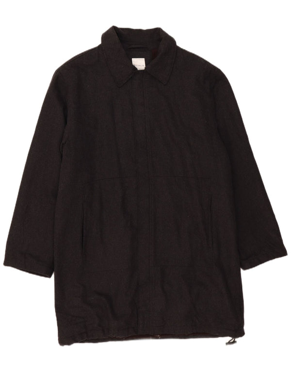 Conbipel Mens Studio Overcoat UK 40 Large Grey Wool