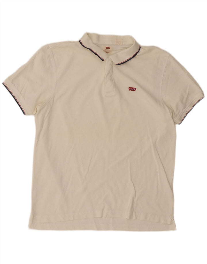 Levi's Mens Standard Polo Shirt Large White