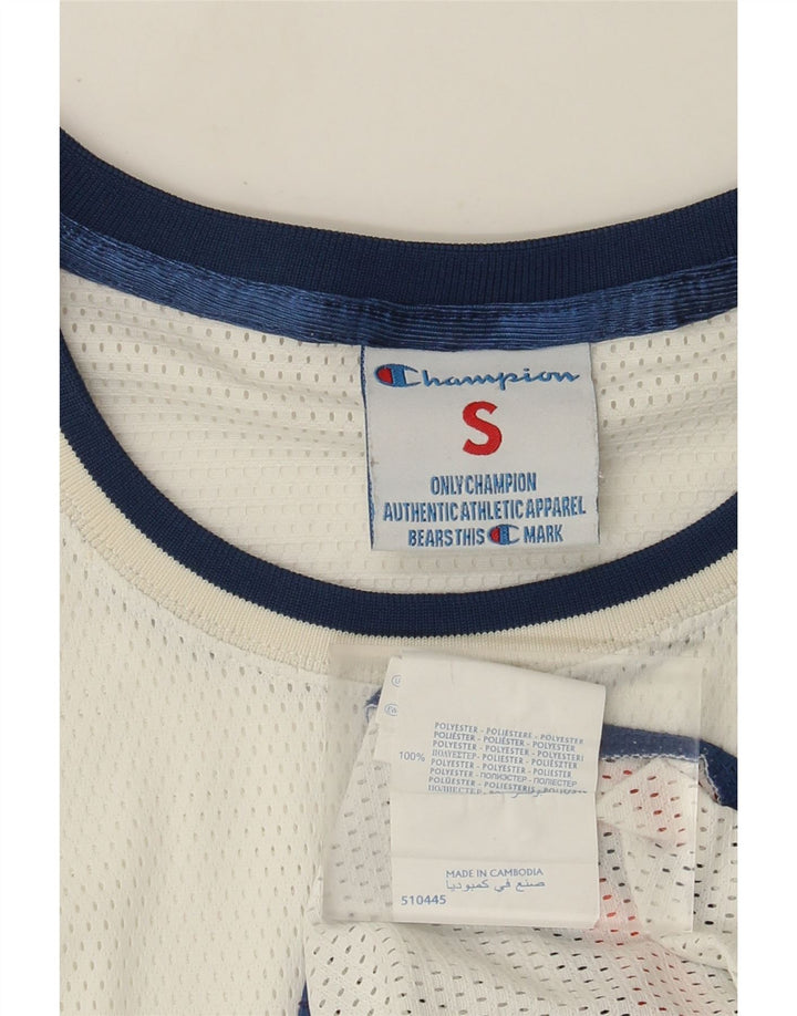 Champion Mens Graphic Vest Top Small White Colourblock Polyester