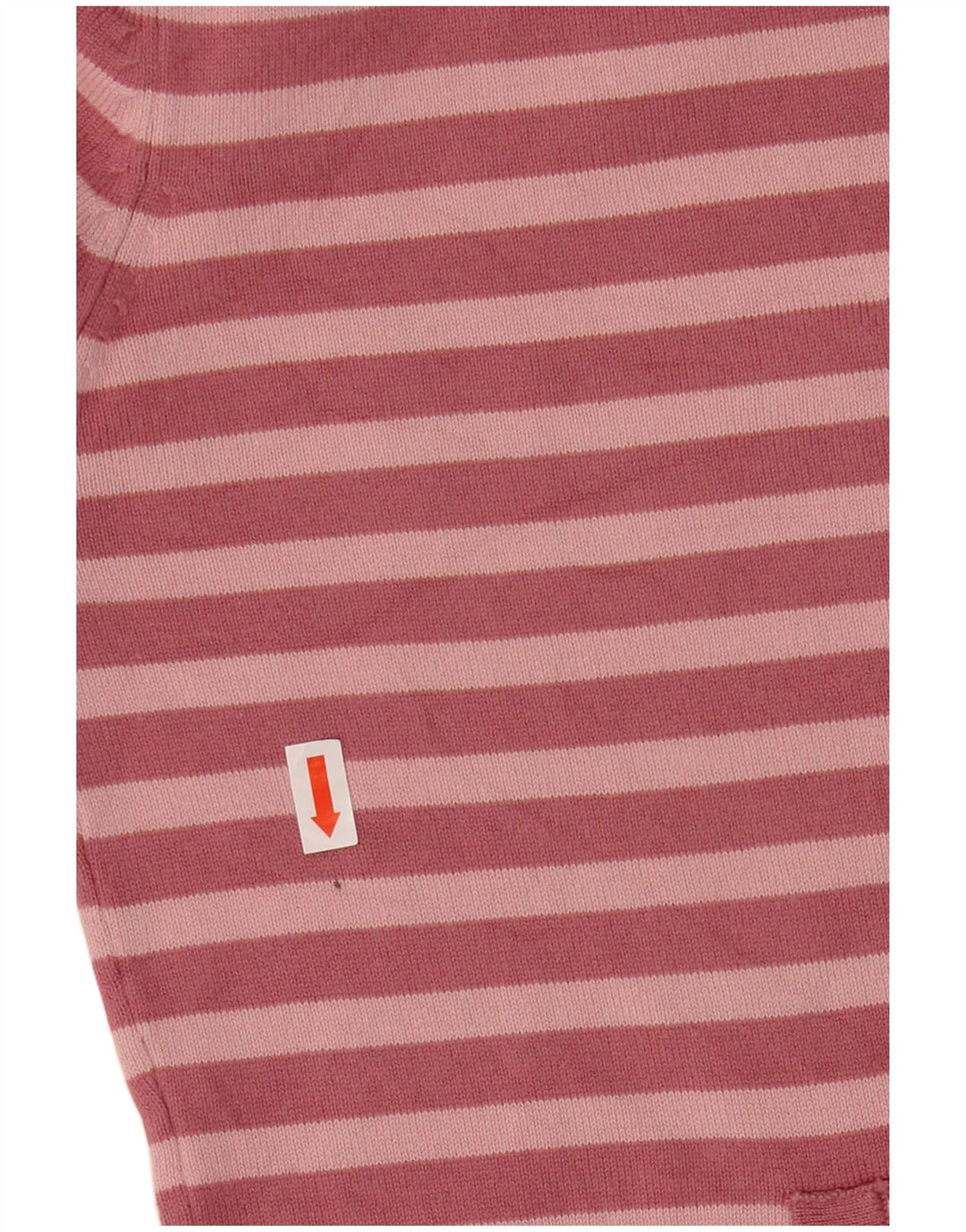 ZARA Girls Top 3/4 Sleeve 11-12 Years  Medium Pink Striped Cotton