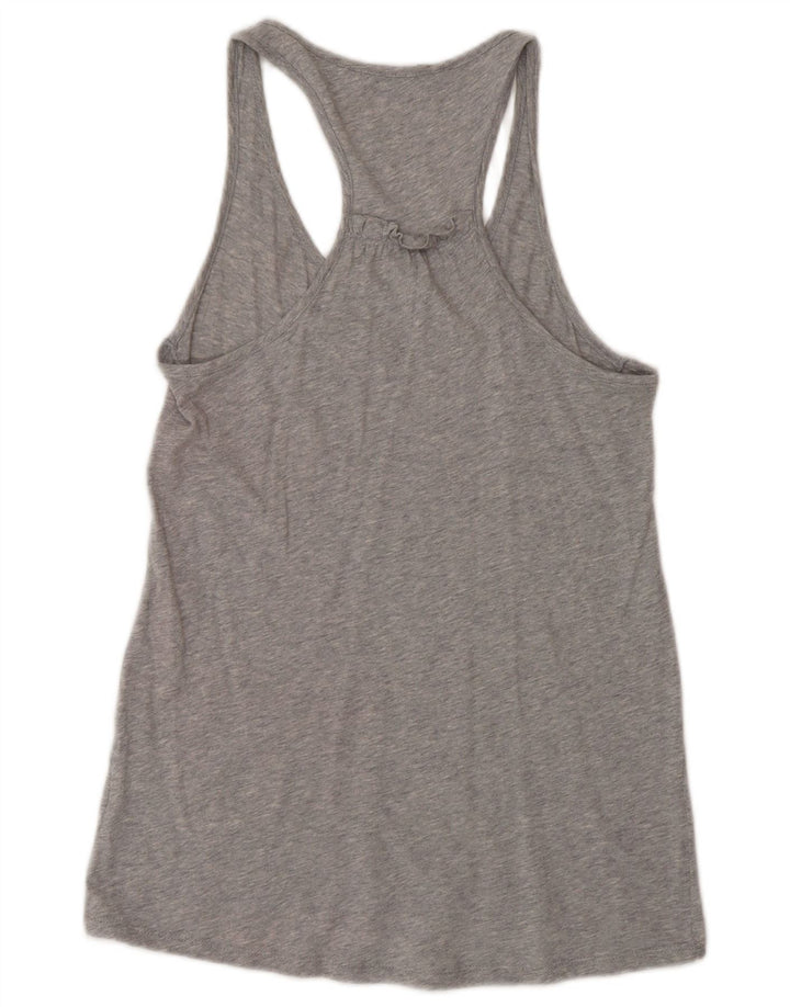 Benetton Womens Vest Top UK 12 Medium Grey Flecked