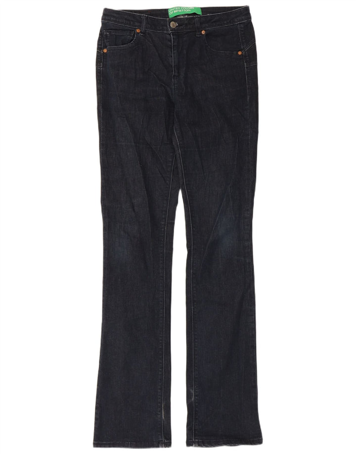 Benetton Womens Bootcut Jeans W30 L34 Navy Blue