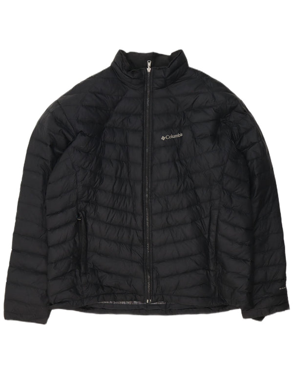 Columbia Mens Omni-Heat Liner Padded Jacket UK 44 2XL Black Nylon