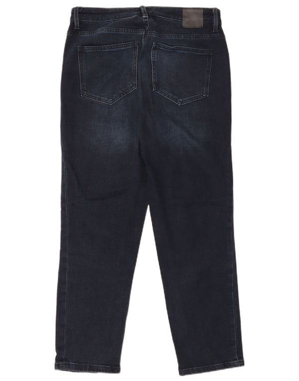 MASSIMO DUTTI Womens Tapered Jeans EU 40 Medium W30 L27 Navy Blue Cotton