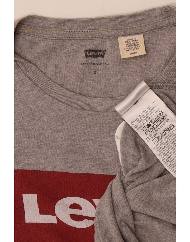 Levi's Mens Graphic T-Shirt Top Small Grey Cotton