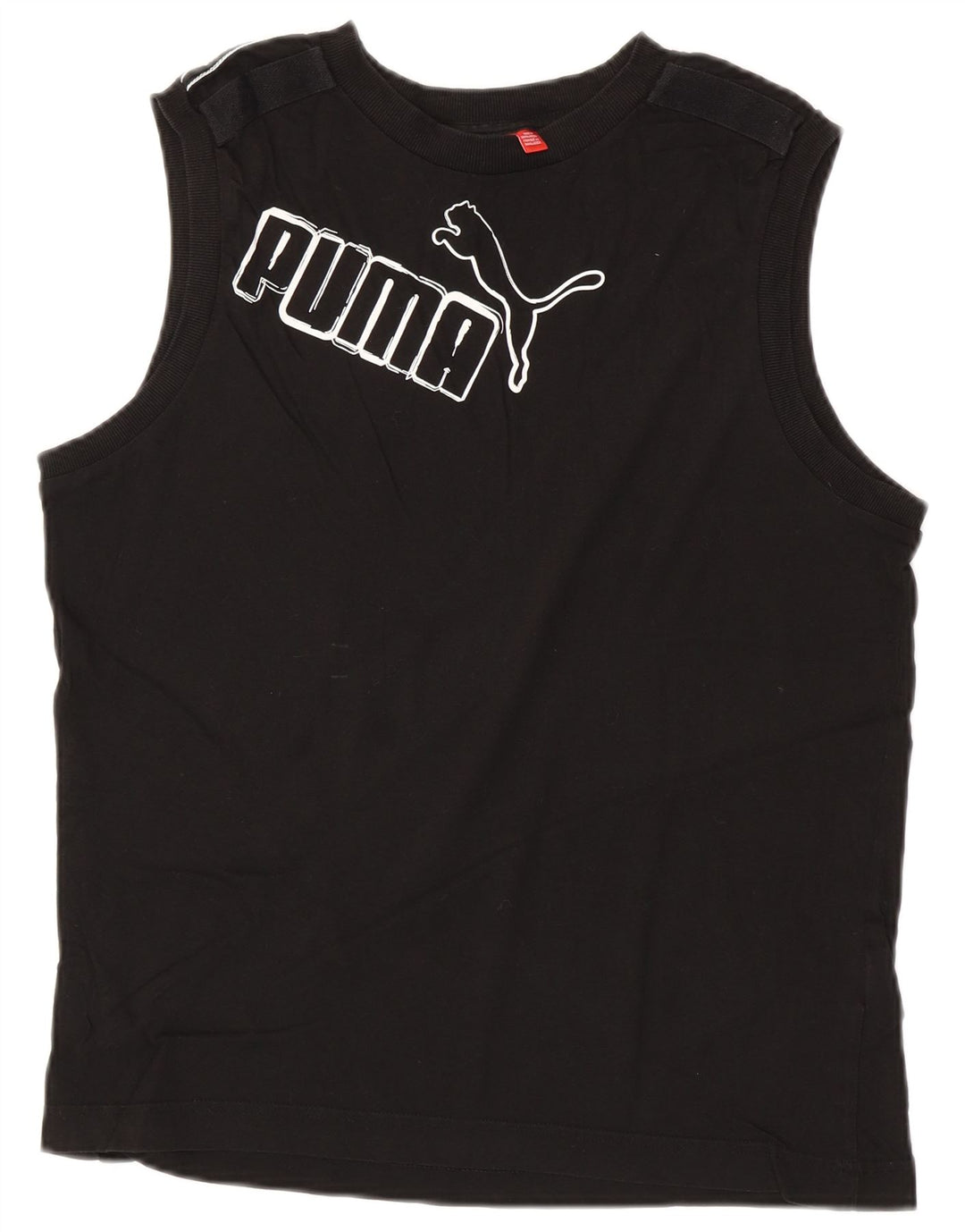 PUMA Mens Graphic Vest Top Large Black Cotton