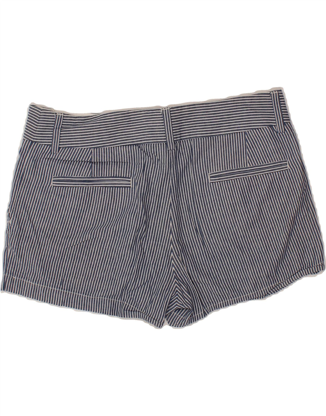 J. CREW Womens Chino Shorts US 6 Medium W30  Navy Blue Striped Cotton Vintage J. Crew and Second-Hand J. Crew from Messina Hembry 