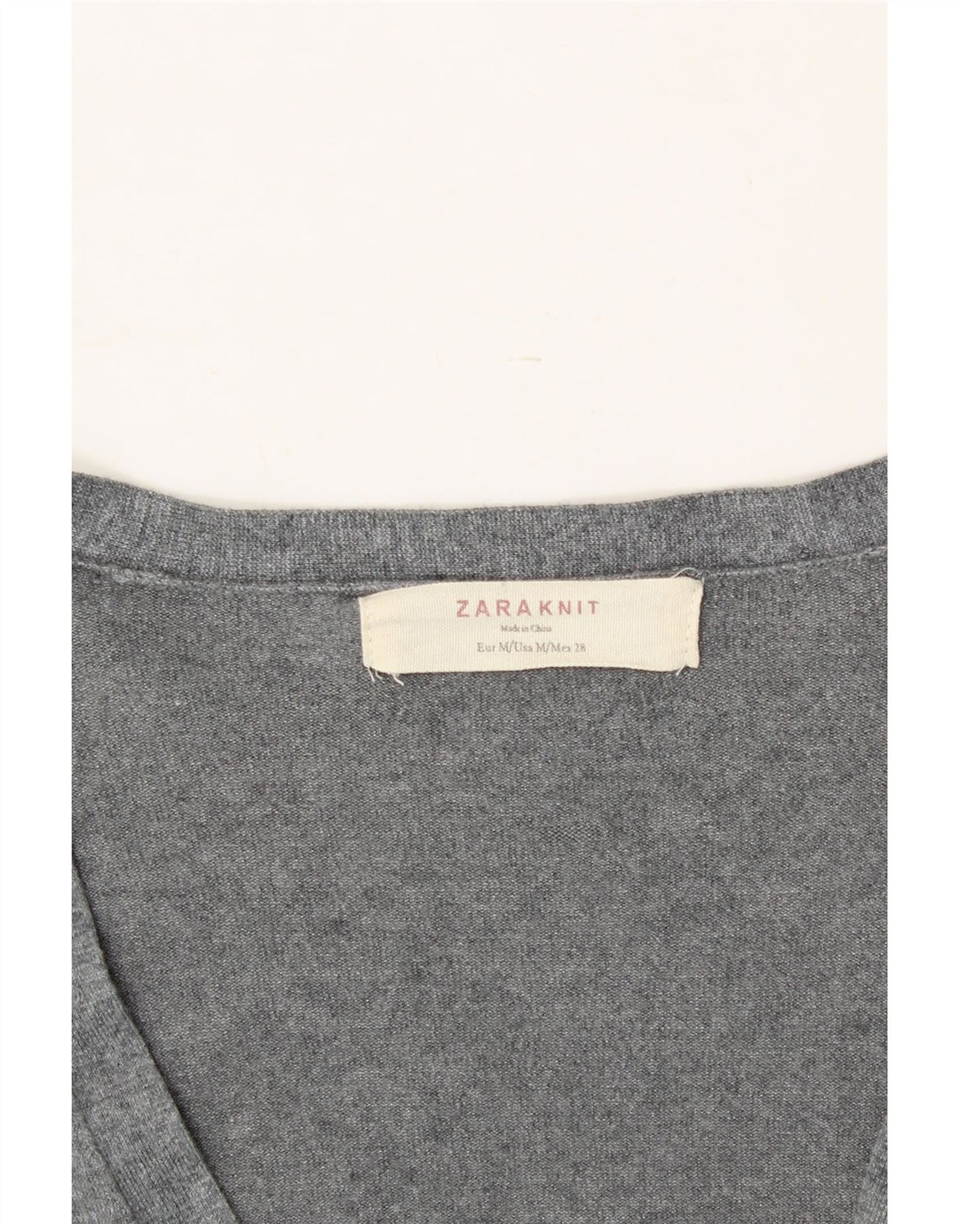 ZARA Womens Cardigan Sweater UK 12 Medium Grey Vintage Zara and Second-Hand Zara from Messina Hembry 
